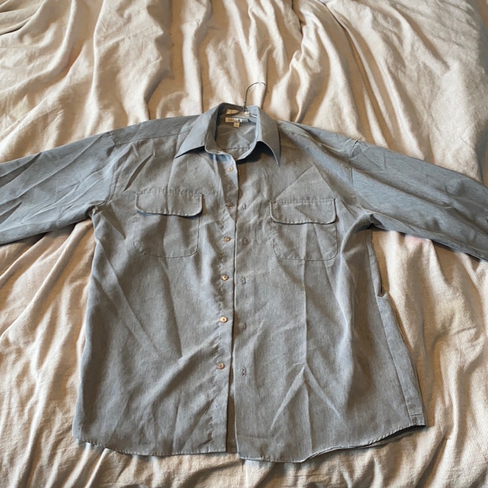 Grey Patterned Elliot Button Up - image 1